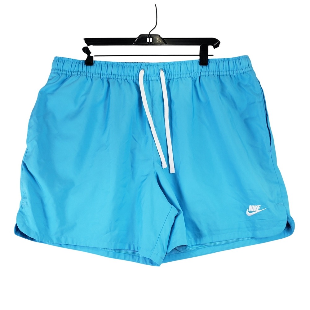 Nike Sportswear Sport Essentials Flow Woven Shorts Mens XXL Blue Athletic Lined